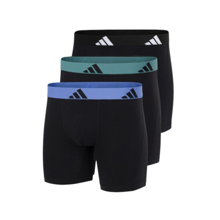 adidas Unterwäsche Boxershorts Brief Active Flex Cotton assorted schwarz Herren - 3 Stück