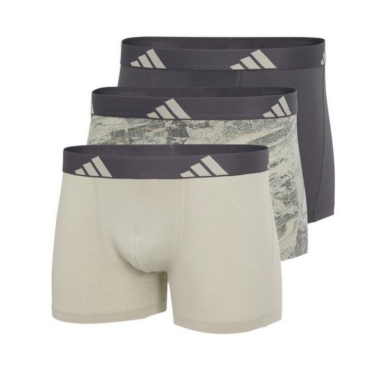 adidas Unterwäsche Boxershorts Brief Active Micro Flex Eco mehrfarbig schwarz/grün Herren - 3 Stück