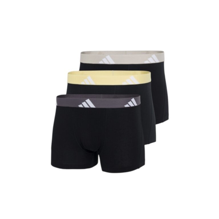 adidas Unterwäsche Boxershorts Trunk Active Flex Cotton schwarz Herren - 3 Stück