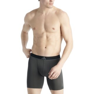 adidas Unterwäsche Boxershorts Brief Active Micro Flex Eco mehrfarbig blau/olivegrün/schwarz Herren - 3 Stück