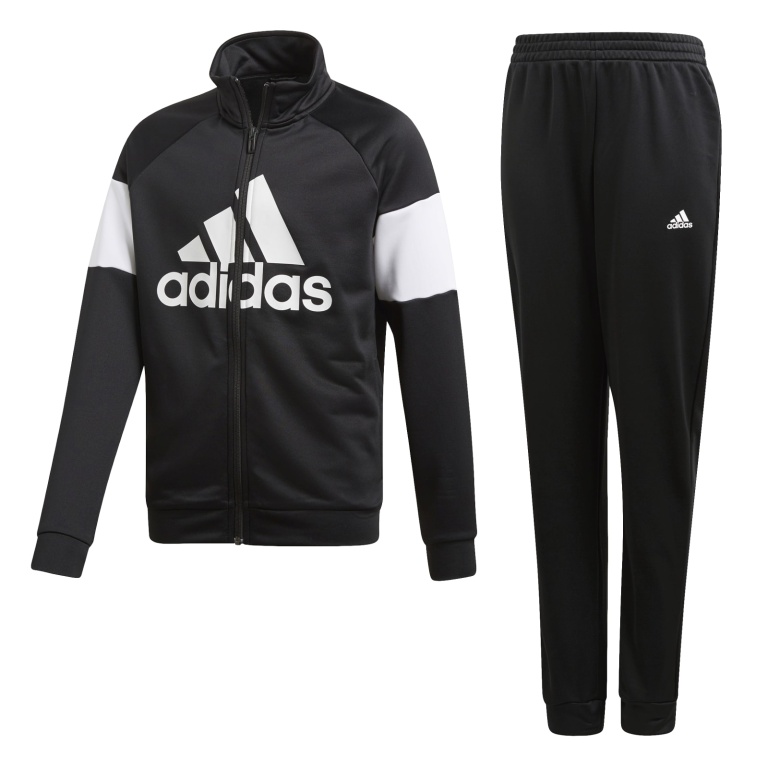adidas Trainingsanzug Badge of Sport (100% Polyester) schwarz/weiss Jungen  online bestellen | Trainingsanzüge