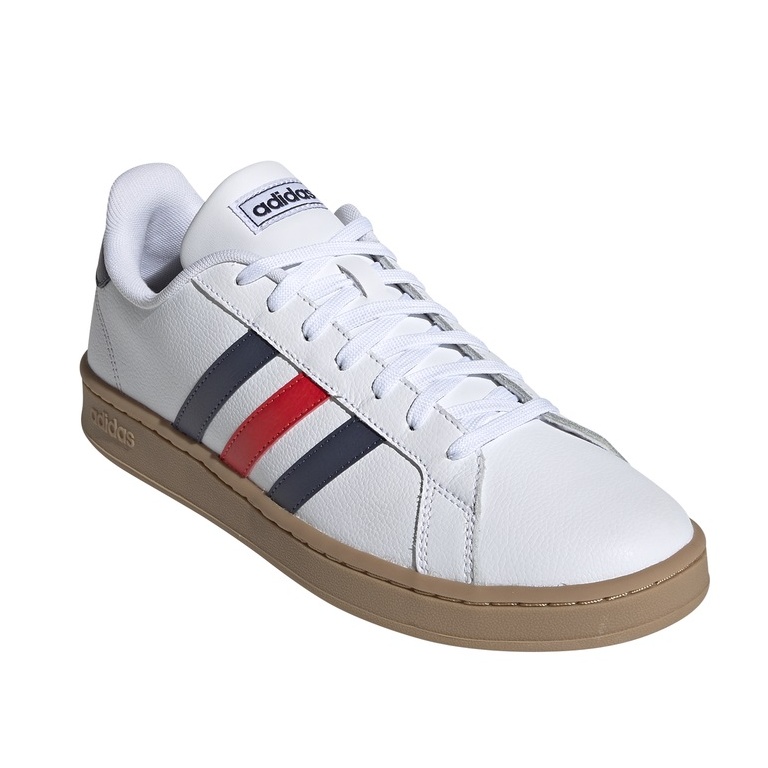 adidas grand court red white blue