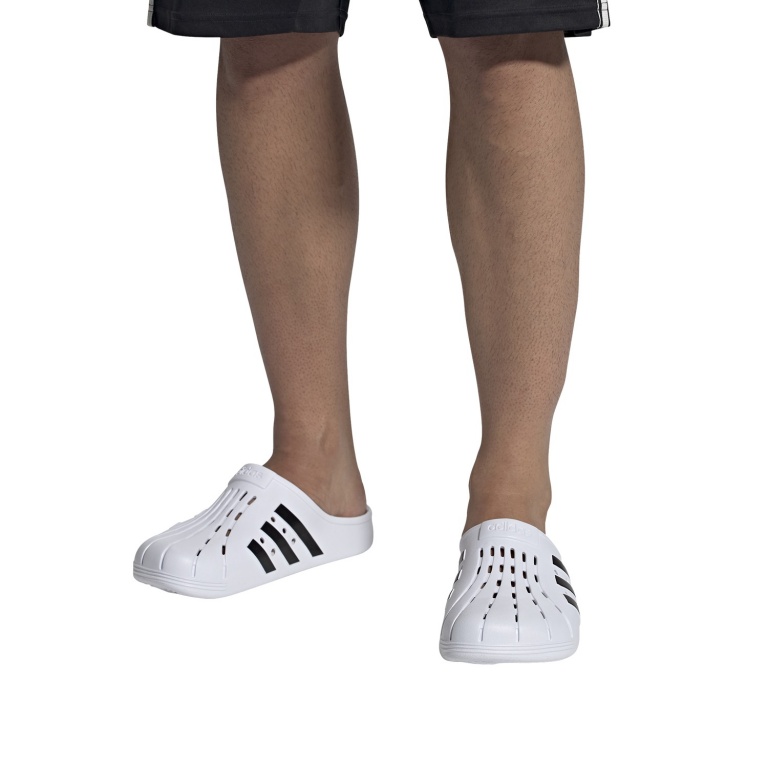 adidas Badeschuhe Adilette Clog 3-Streifen weiss/schwarz - 1 Paar online  bestellen