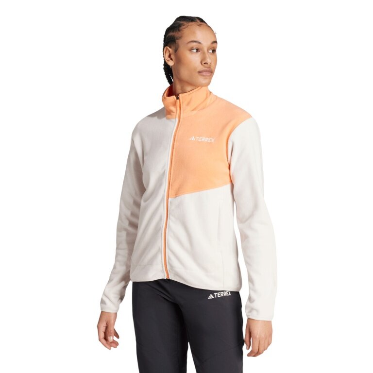 adidas Fleecejacke Terrex Multi Full Zip beige/orange Damen