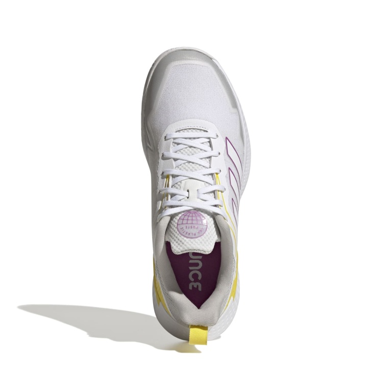 bestellen Defiant online Tennisschuhe adidas Allcourt Speed weiss/gelb/lila Damen