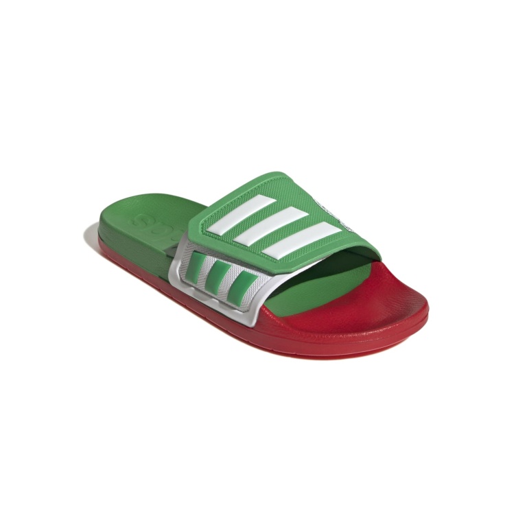 adidas Badeschuhe (Klettverschluss, Cloudfoam Zwischensohle) grün/rot - 1 Paar online bestellen