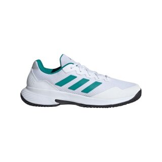 adidas Tennisschuhe GameCourt 2 Allcourt weiss/tealgrün/schwarz Herren