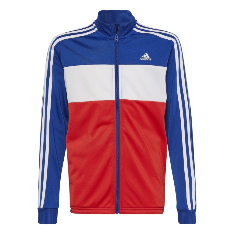 adidas Trainingsanzug Essentials Tricot (100% Polyester) royalblau/rot/weiss  Jungen online bestellen