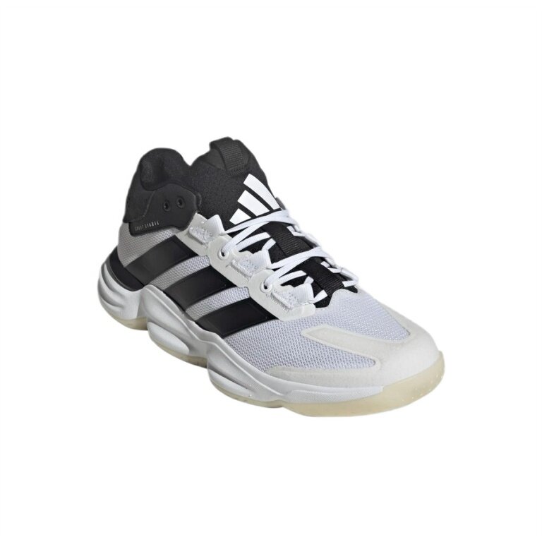 adidas Hallen-Indoorschuhe Courtstabil (Basketball) weiss/schwarz Herren
