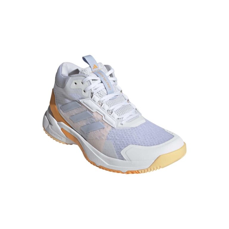adidas Hallen-Indoorschuhe CrazyFlight 6 Mid grau/weiss/orange Damen