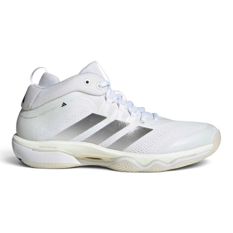 adidas Hallen-Indoorschuhe CrazyFlight Mid 7 weiss/silber Herren
