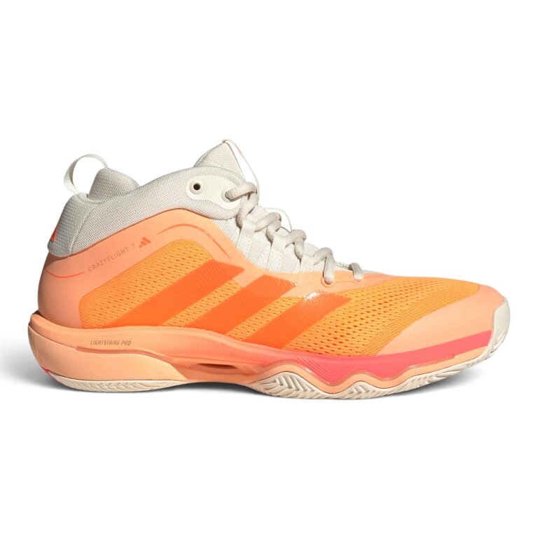 adidas Hallen-Indoorschuhe CrazyFlight Mid 7 orange/weiss Herren