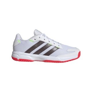 adidas Hallen-Indoorschuhe Stabil 2025 weiss/silber/rot Kinder