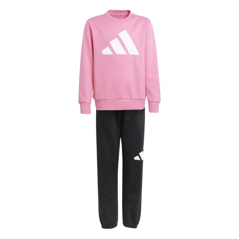 adidas Jogginganzug Essentials (Baumwolle-Mischung) pink/schwarz Mädchen