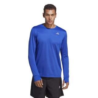 adidas Lauf-Langarmshirt Own The Run (feuchtigkeitsabsorbierend, reflektierend) blau Herren