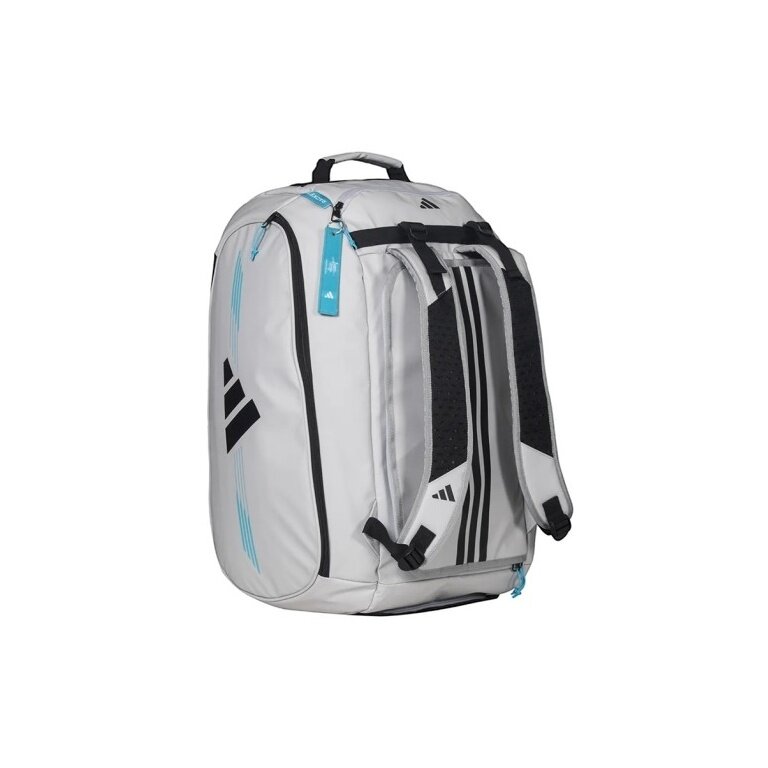 adidas Racketbag Protour 3.4 Bag (Schlägertasche, Schuhfach) silber/blau/schwarz