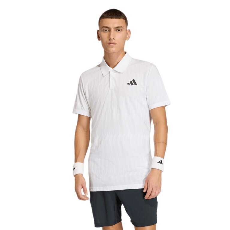 adidas Tennis-Polo Climacool+ Airchill Freelift (schmal geschnitten, rec. Polyester) 2026 weiss Herren