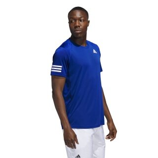 adidas Tennis-Tshirt Club 3 Stripes blau Herren