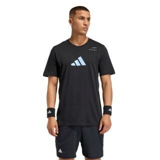 adidas Tennis Tshirt Category Graphic (Baumwollmix) schwarz Herren