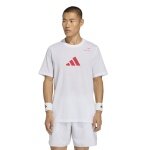 adidas Tennis Tshirt Category Graphic (Baumwollmix) weiss Herren