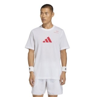 adidas Tennis Tshirt Category Graphic (Baumwollmix) weiss Herren