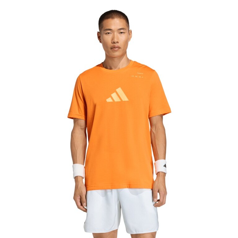 adidas Tennis Tshirt Climacool+ Airchill Freelift (schmal, optimale Bewegungsfreiheit) 2026 orange Herren