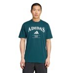 adidas Tennis Tshirt Heritage Graphic (Retro-Look) grün Herren
