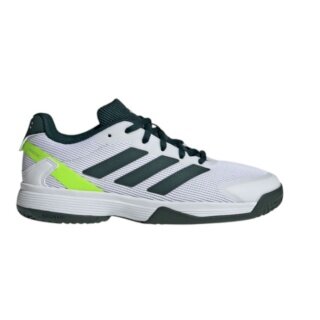 adidas Tennisschuhe Ubersonic Allcourt 2025 weiss/dunkelgrün Kinder