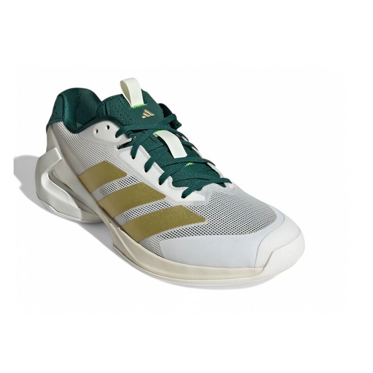 adidas Tennisschuhe adizero Ubersonic 5 Allcourt/Leichtigkeit weiss/grün/gold Herren