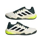adidas Tennisschuhe Barricade 13 Clay/Sandplatz/Stabil 2025 weiss/dunkelgrün Herren