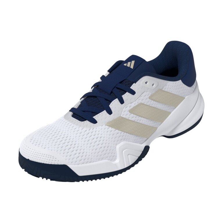 adidas Tennisschuhe Barricade Allcourt 2026 weiss/navyblau Kinder