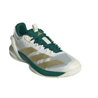 adidas Tennisschuhe adizero Cybersonic Allcourt/Dämpfung 2025 weiss/grün/gold Herren