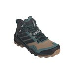 adidas Trekking-Wanderschuhe Terrex Skychaser Mid GTX (wasserdicht) schwarz/grün/braun Herren