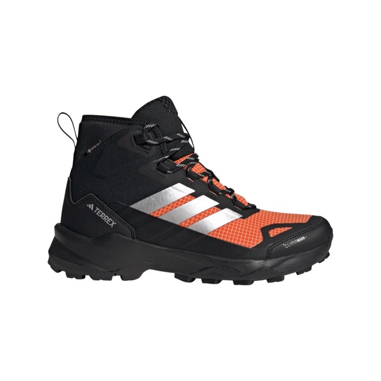 adidas Trekking-Wanderschuhe Terrex Skychaser AX5 Mid Climawarm+ GTX (wasserdicht) schwarz/orange/silber Herren