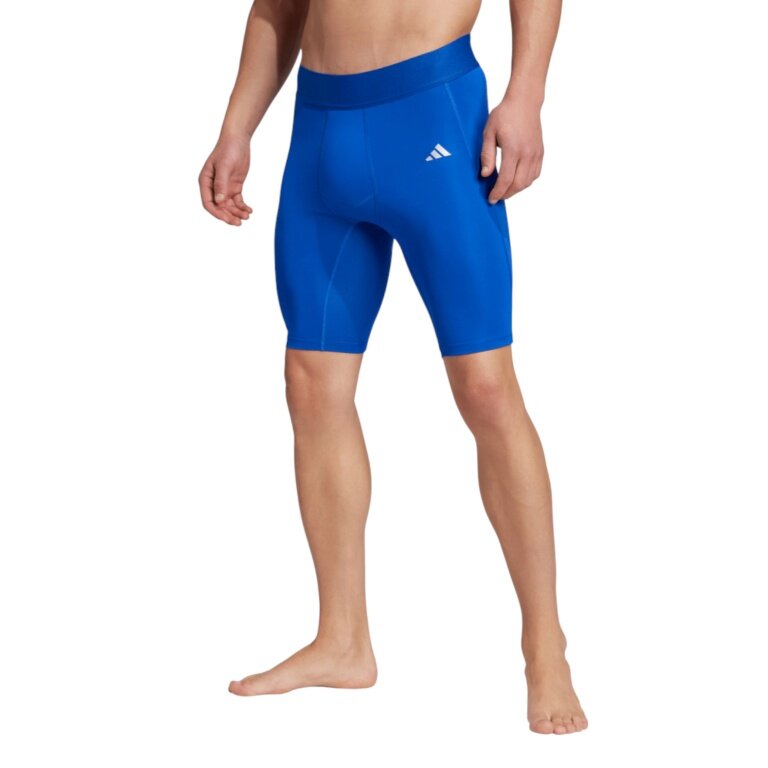 adidas Sport-Tight Techfit (elastischer Bund) kurz blau Herren