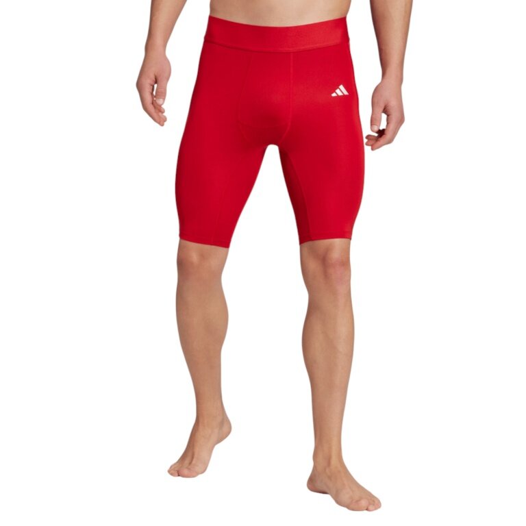 adidas Sport-Tight Techfit (elastischer Bund) kurz rot Herren
