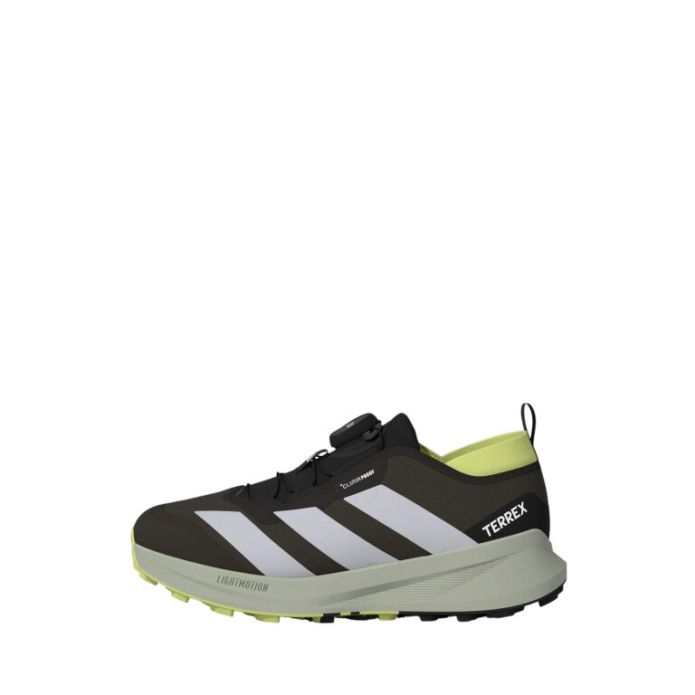 adidas Trail-Laufschuhe Terrex Agravic Boa 2026 (BOA-Schnürsystem) schwarz/gelb Kinder