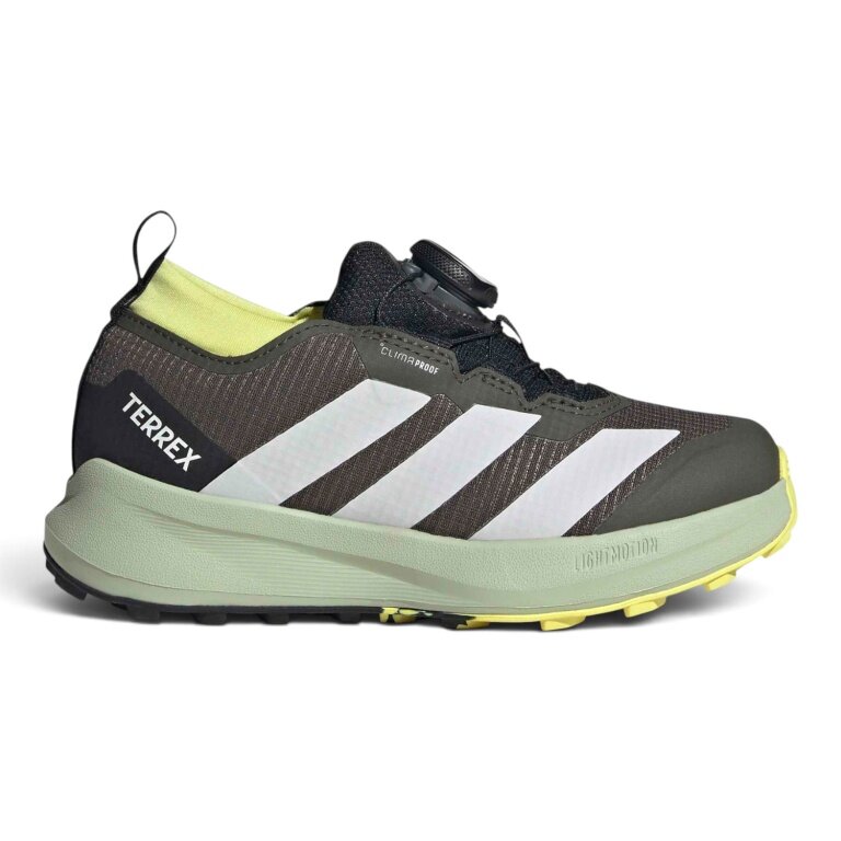 adidas Trail-Laufschuhe Terrex Agravic Boa 2026 (BOA-Schnürsystem) schwarz/gelb Kinder