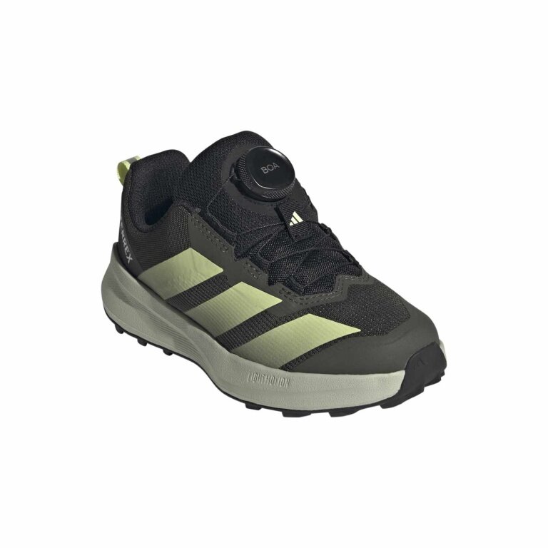 adidas Trail-Laufschuhe Terrex Agravic Boa 2026 (BOA-Schnürsystem) schwarz/limegrün Kinder