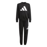 adidas Trainingsanzug Essentials Jogger (Baumwolle) schwarz Kinder