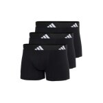 adidas Unterwäsche Boxershorts Trunk Active Flex Cotton schwarz Herren - 3 Stück