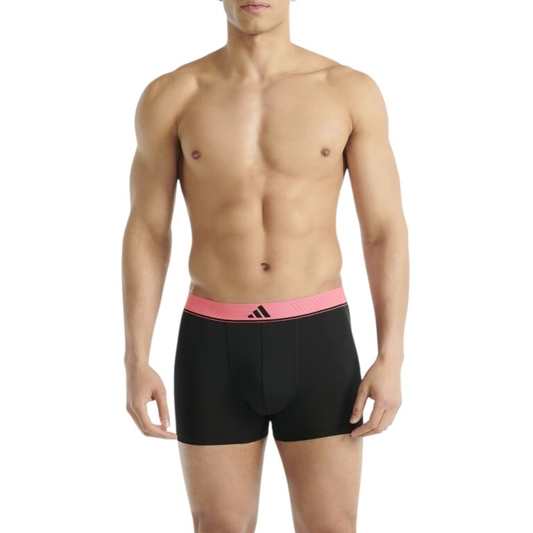 adidas Unterwäsche Boxershorts Trunk Climacool Active Micro Flex Eco schwarz/pink/beige/grau Herren - 3 Stück