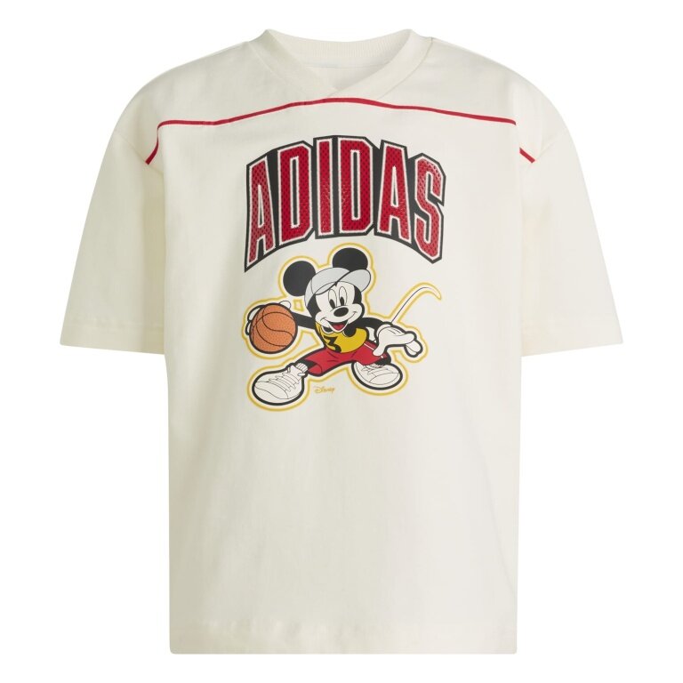 adidas Freizeit-Tshirt Disney Micky Maus Tee (Baumwolle) beige Kinder