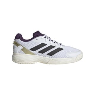 adidas Tennisschuhe Ubersonic Allcourt 2025 weiss/schwarz/purple Kinder
