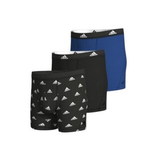 adidas Unterwäsche Boxershorts Brief mehrfarbig schwarz/blau - 3 Stück