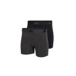 adidas Unterwäsche Boxershorts Ergonomic Brief schwarz/dunkelgrau - 2 Stück