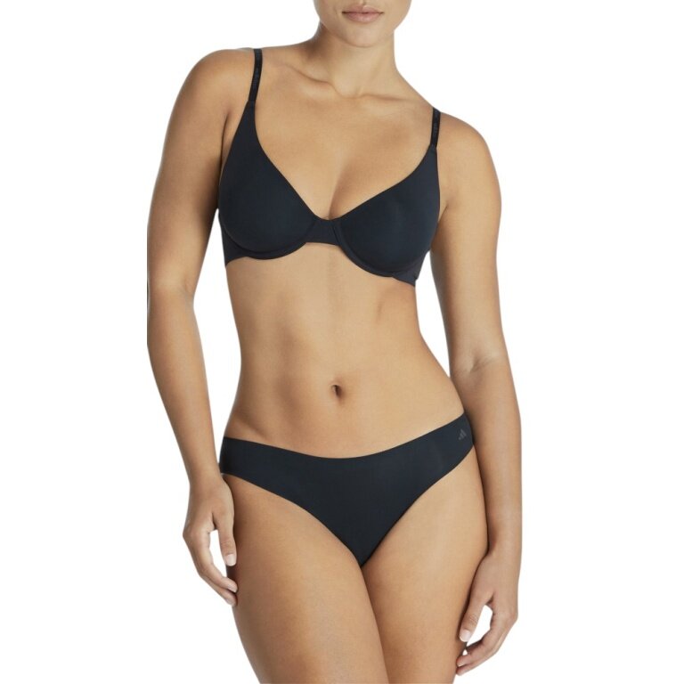 adidas Unterwäsche Slip Bikini Sport Active Light Flex schwarz Damen - 2 Stück