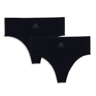 adidas Unterwäsche Slip Thong (perfekte Passform) schwarz Damen - 2 Stück