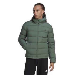adidas Winter-Daunenjacke Helionic Soft Hooded (wind- wasserabweisend) grün Herren
