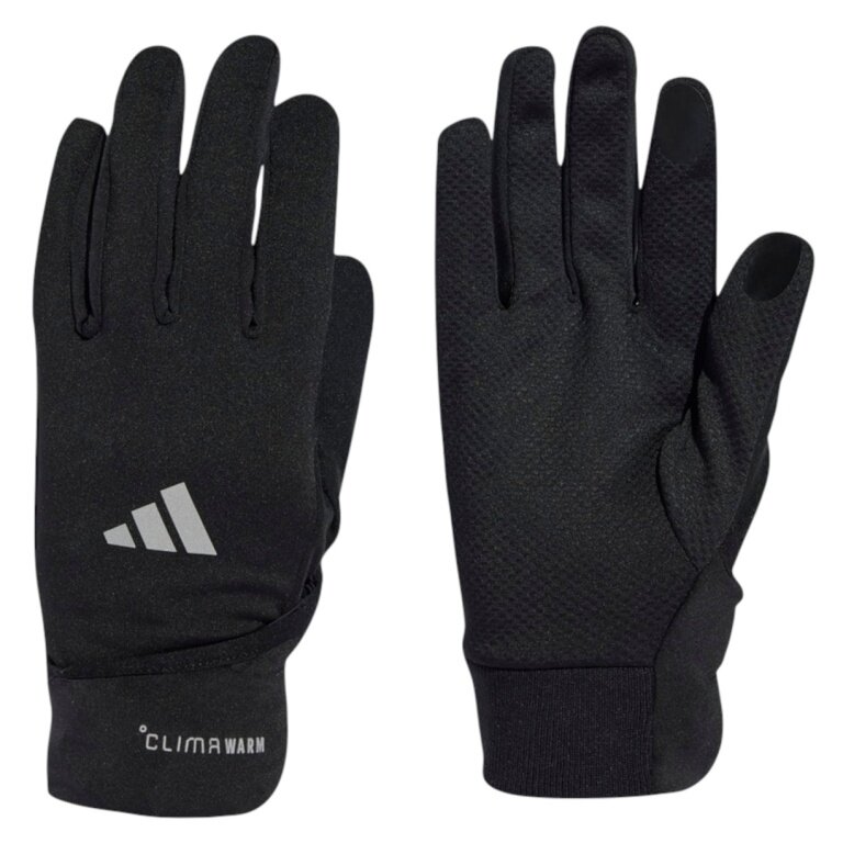adidas Laufhandschuhe Run Glove Conv CLIMAWARM (reflektierende details) schwarz - 1 Paar